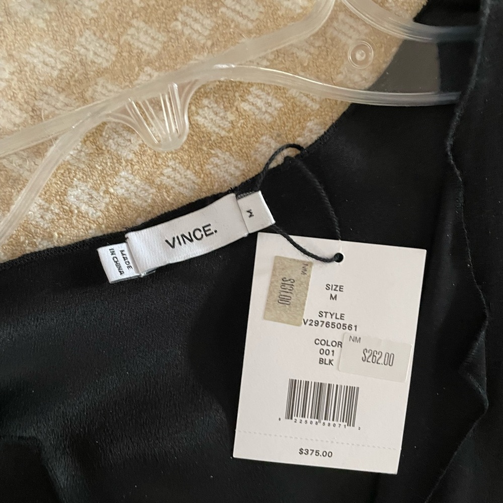 Vince nwt black slip dress M.